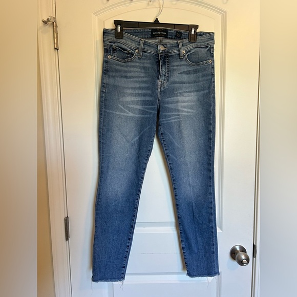 Lucky brand Ava crop Blue skinny low rise Women's Jeans - Picture 1 of 7
